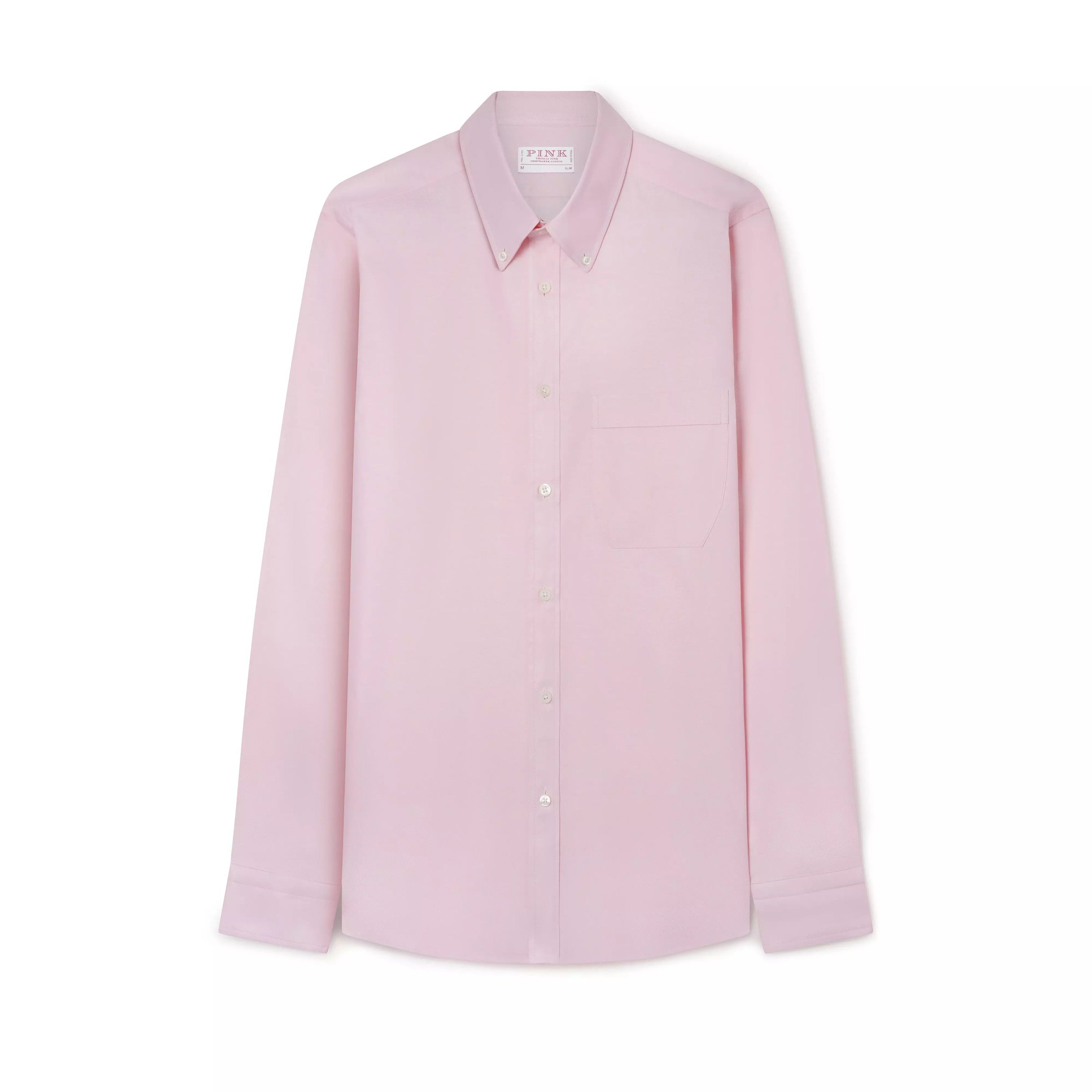 Pale Pink Slim Fit Smart Casual Button Down Weekend Oxford Shirt