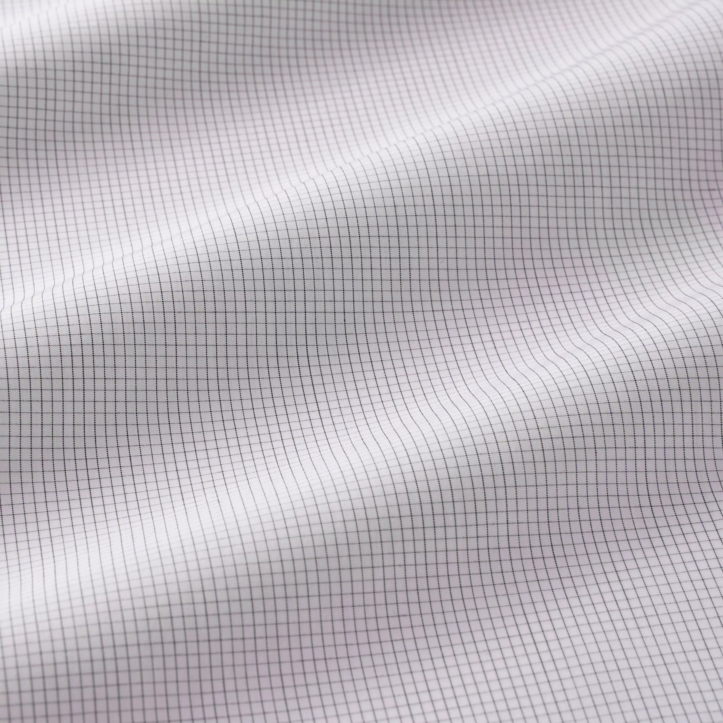 White & Black Slim Fit Micro Grid Check Formal Shirt