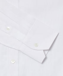 White Classic Fit Essential Linen Formal Shirt